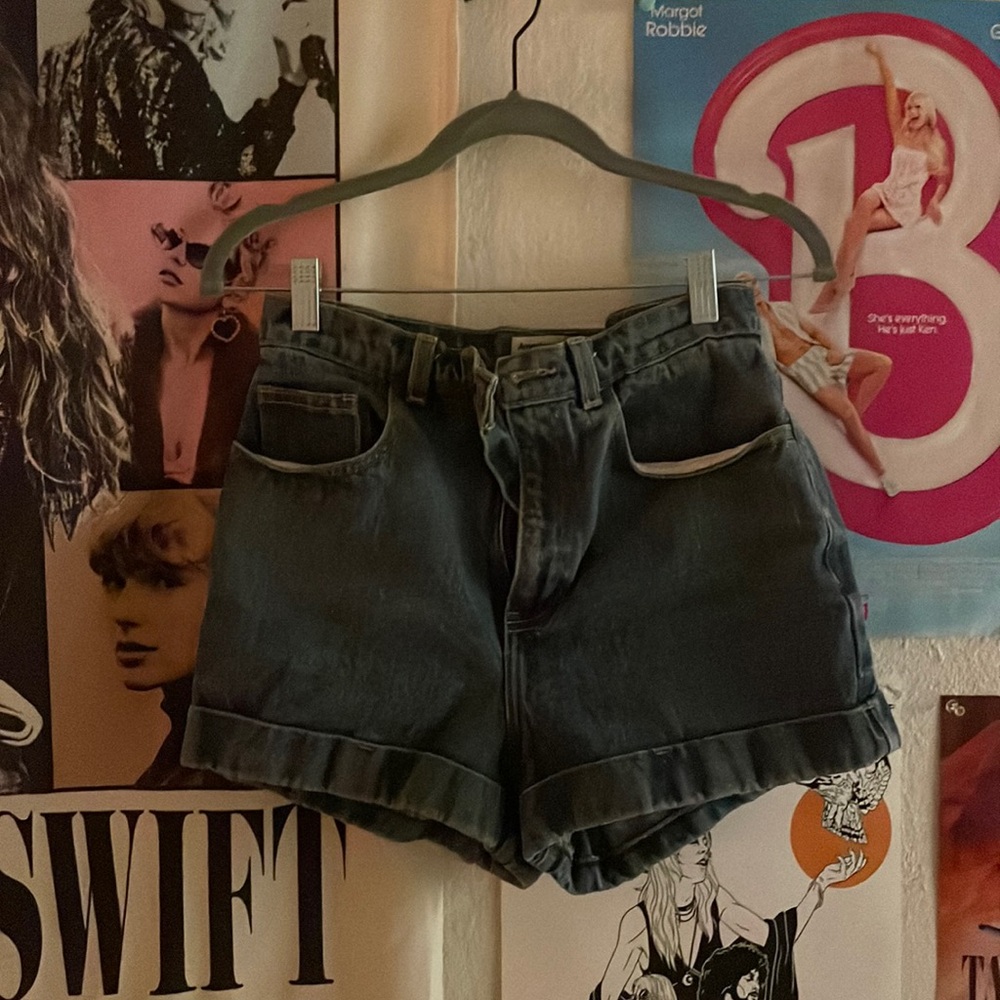 Vintage American Apparel High-Waisted Denim Shorts